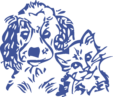Logo in blau